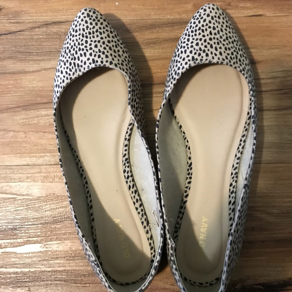 Cheetah print ballet flats.